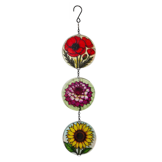 No.PT2221 Trio Suncatcher - Flowers