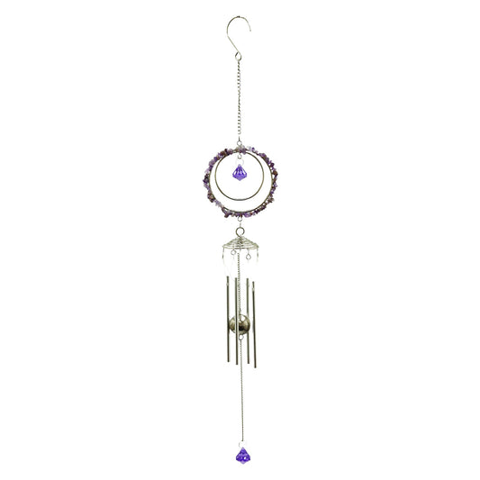 No.PT2514 Beaded Wind Chime - Purple