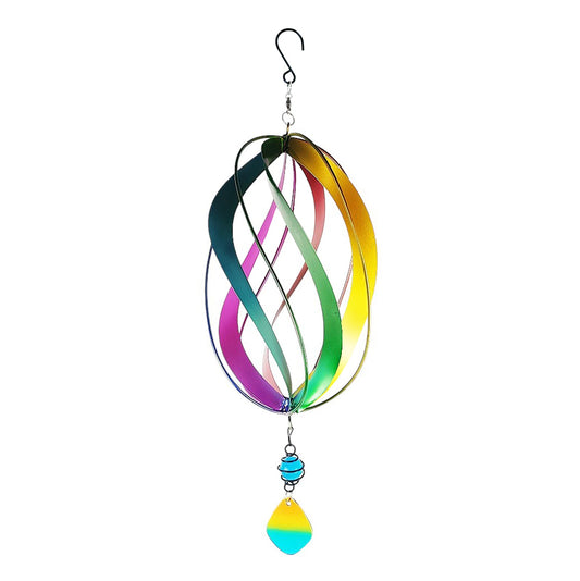 No.PT2816 Metal Hanging Spinner - Rainbow