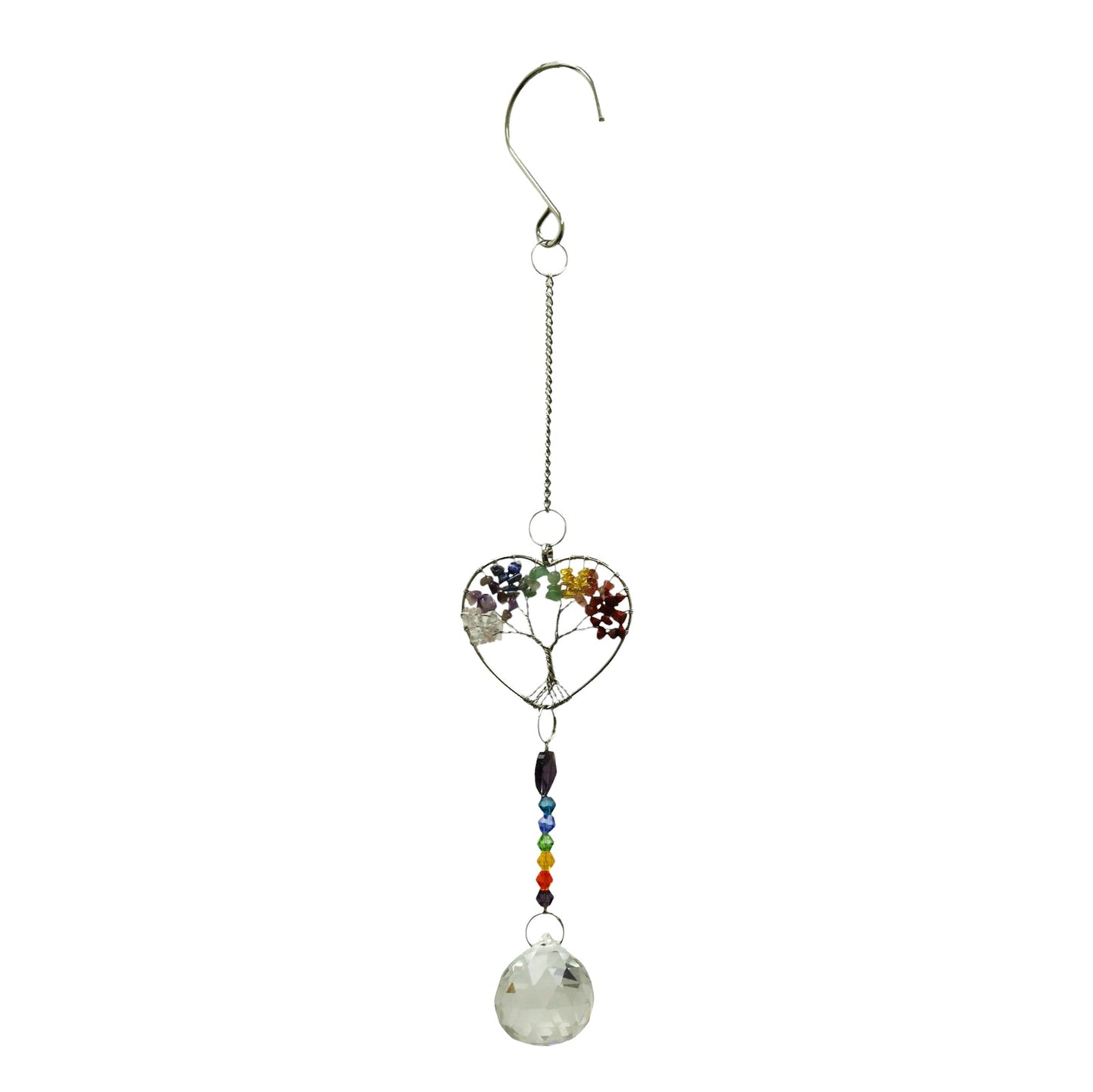 No.PT3114 Mini Rainbow Gemstone Hanger - Heart 2