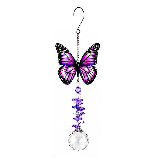 No.PT3132 Butterfly Jewel Drop - Amethyst