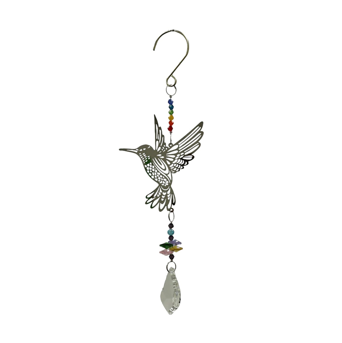 No.PT3201 Stainless Steel Mini Rainbow Gemstone Hanger - Hummingbird