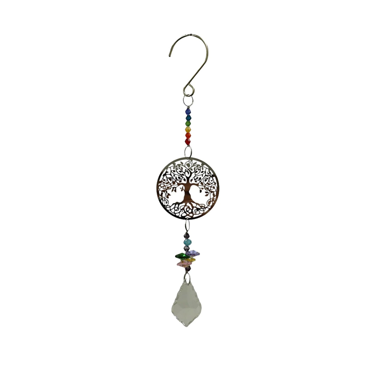 No.PT3203 Stainless Steel Mini Rainbow Gemstone Hanger - Tree of Life