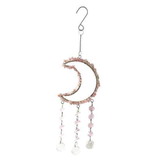 No.PT3301 Gemstone Moon Hanger - Pink
