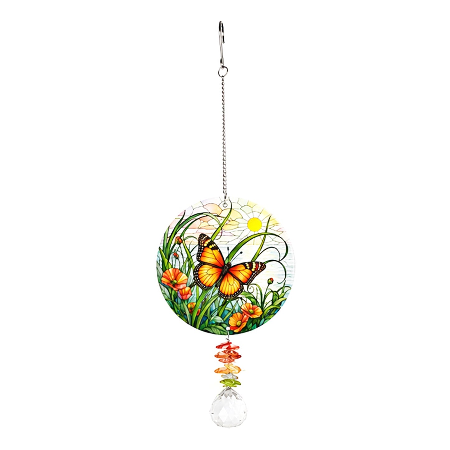 No.PT3701 Jewel Drop Suncatcher - Butterfly