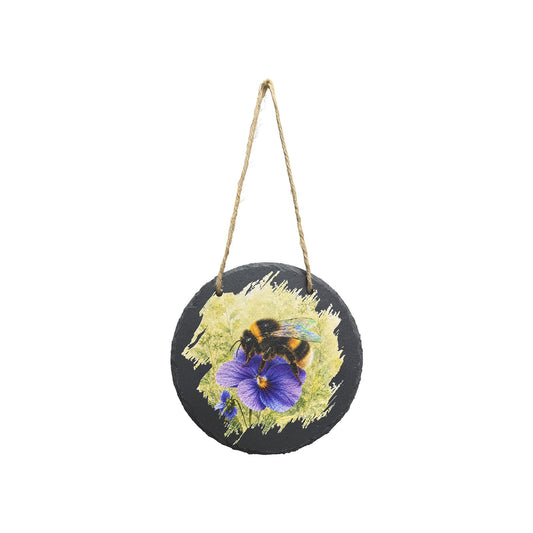No.PT5106 Round Slate Art - Bee