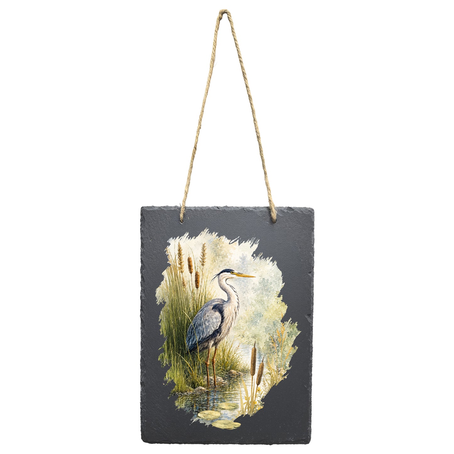 No.PT5111 Portrait Slate Art - Heron