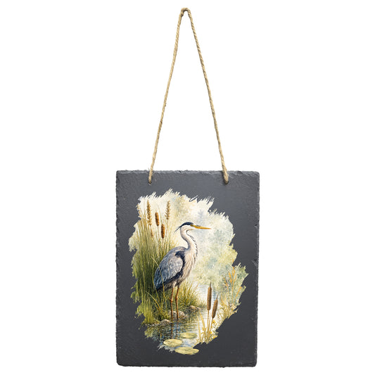 No.PT5111 Portrait Slate Art - Heron