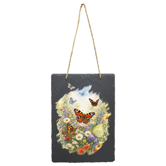 No.PT5112 Portrait Slate Art - Butterfly