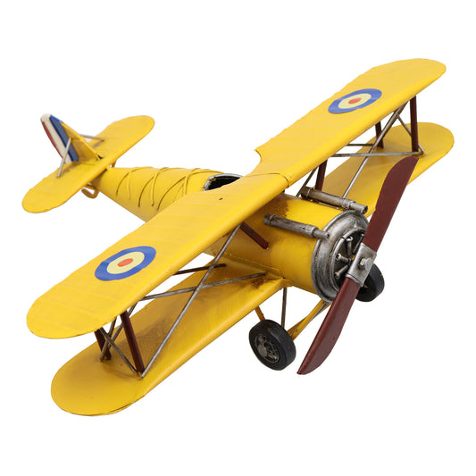 No.PV1013 Metal Vintage British Biplane