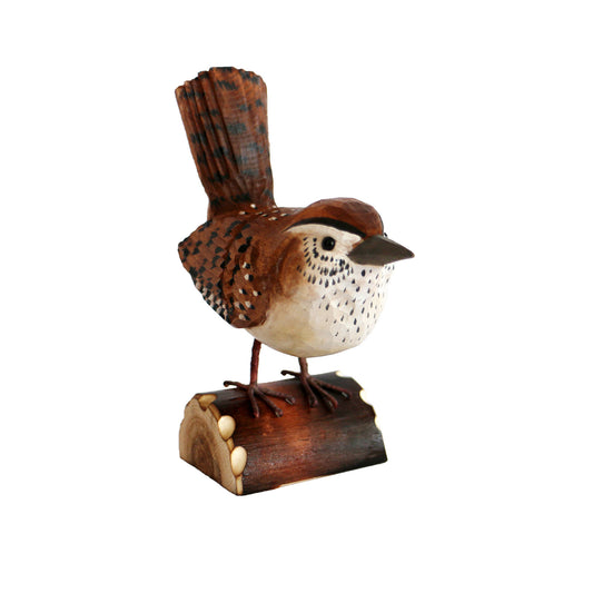 No.RSPB0107 RSPB Hand Crafted Wooden Wren with Display Box