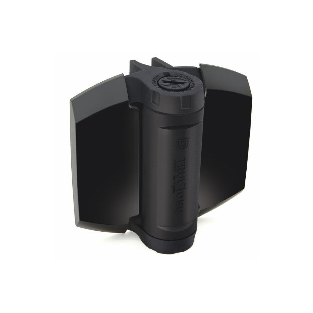 No.TCHD1L2S3BT D&D TruClose Heavy Duty Hinges with 2 Legs (Black Trim) - for Metal, Wood & Vinyl Gates