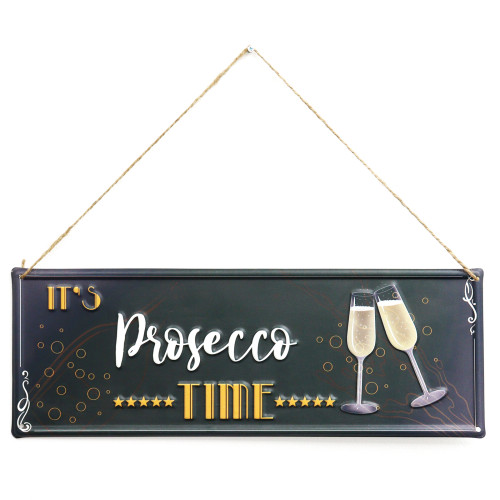 Perry Group Its Prosecco Time Metal Plaque Wall Art Uk 