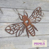 No.PA5000R Rusted Metal Honey Bee Silhouette Wall Art