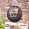 No.PA6004BK Stags Silhouette Solar Backlit Wall Art