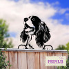 No.PF1014 Metal Spaniel Peeking Dog Silhouette