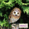 No.PQ1843 Small Metal Standing Brown Owl